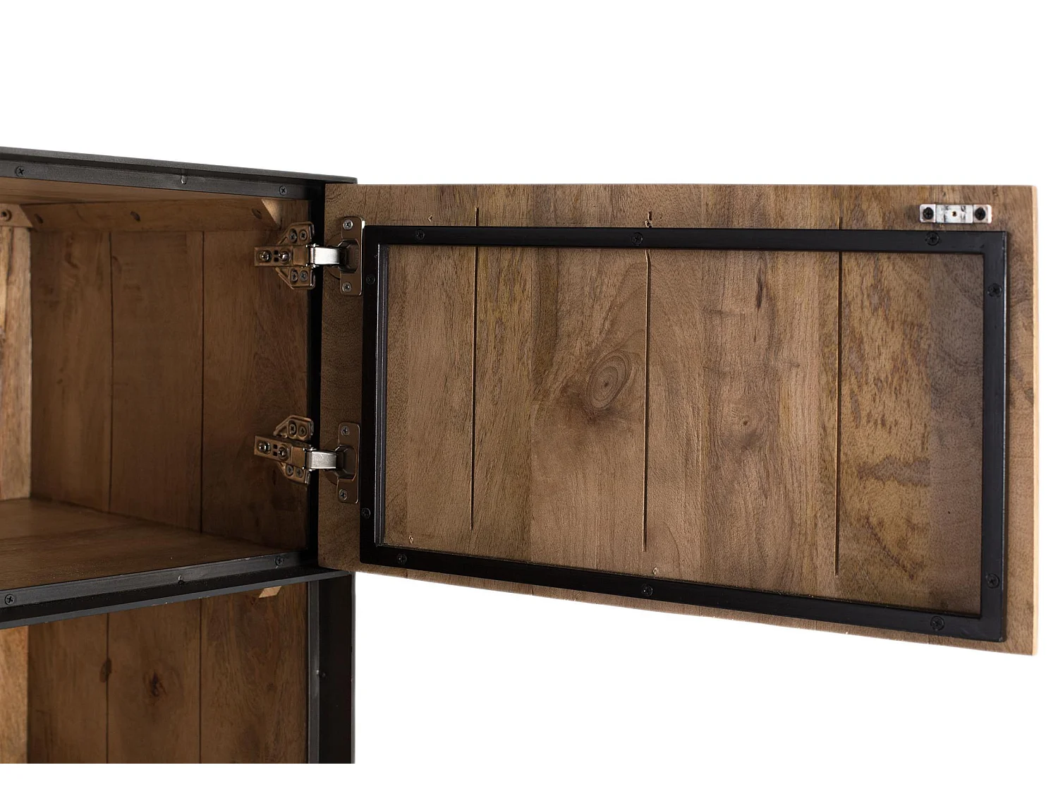 Buffet haut en bois de manguier naturel 190 cm