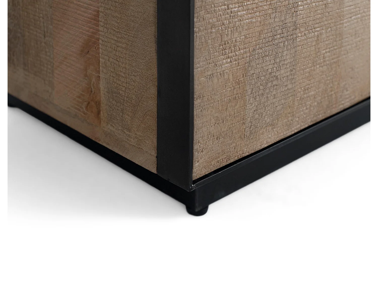 Buffet en bois de manguier de style industriel moderne - 141 x 90 x 47