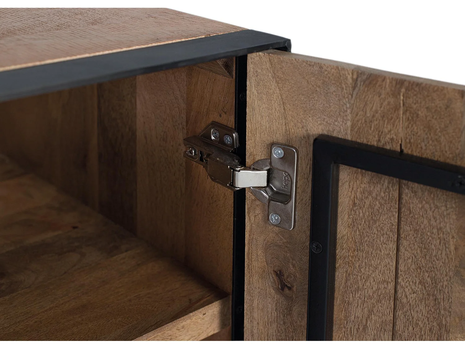 Buffet en bois de manguier de style industriel moderne - 141 x 90 x 47