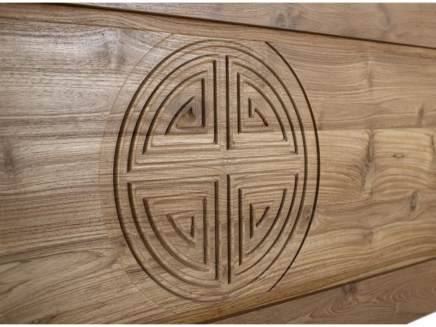 Kopfteil aus massivem Teakholz 180 cm