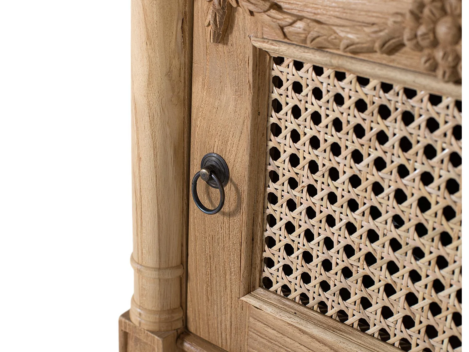 Sidebord i massiv teak med naturlig finish