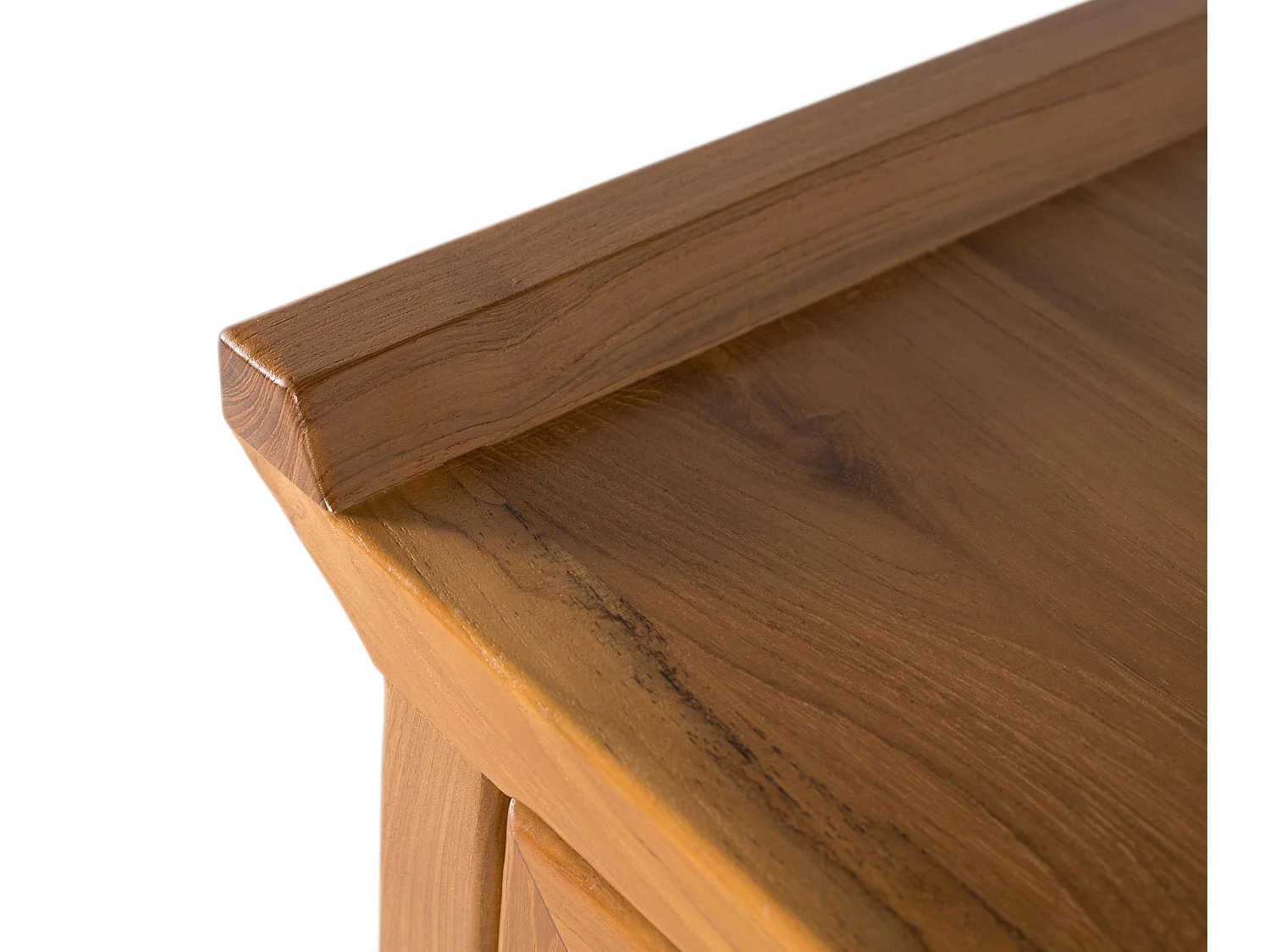 TV-Ständer aus Teakholz, 180 cm, orientalischer Kolonialstil – 60 x 180 x 38 cm