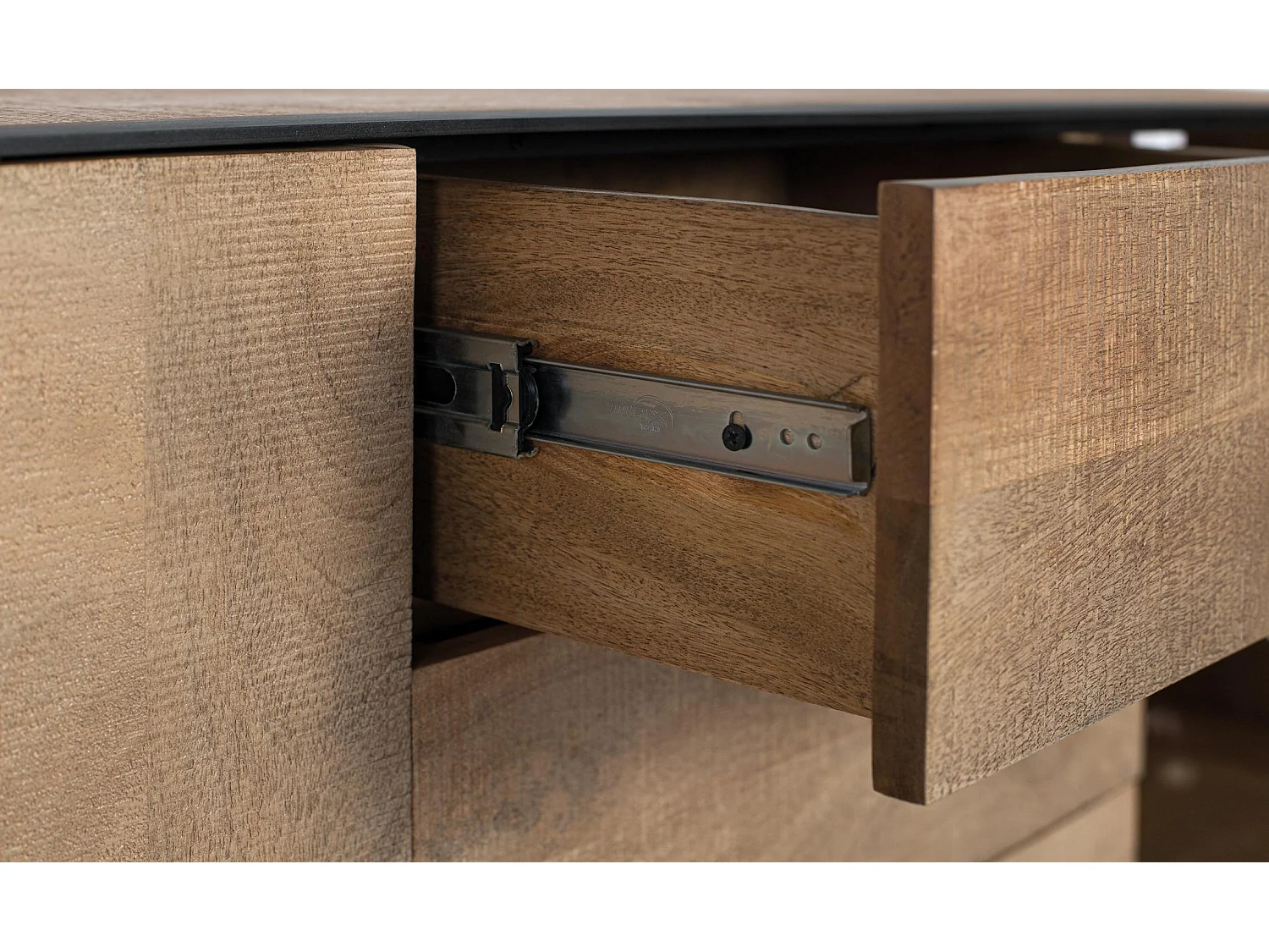 Stolik pod TV z naturalnego drewna mango, 180 cm