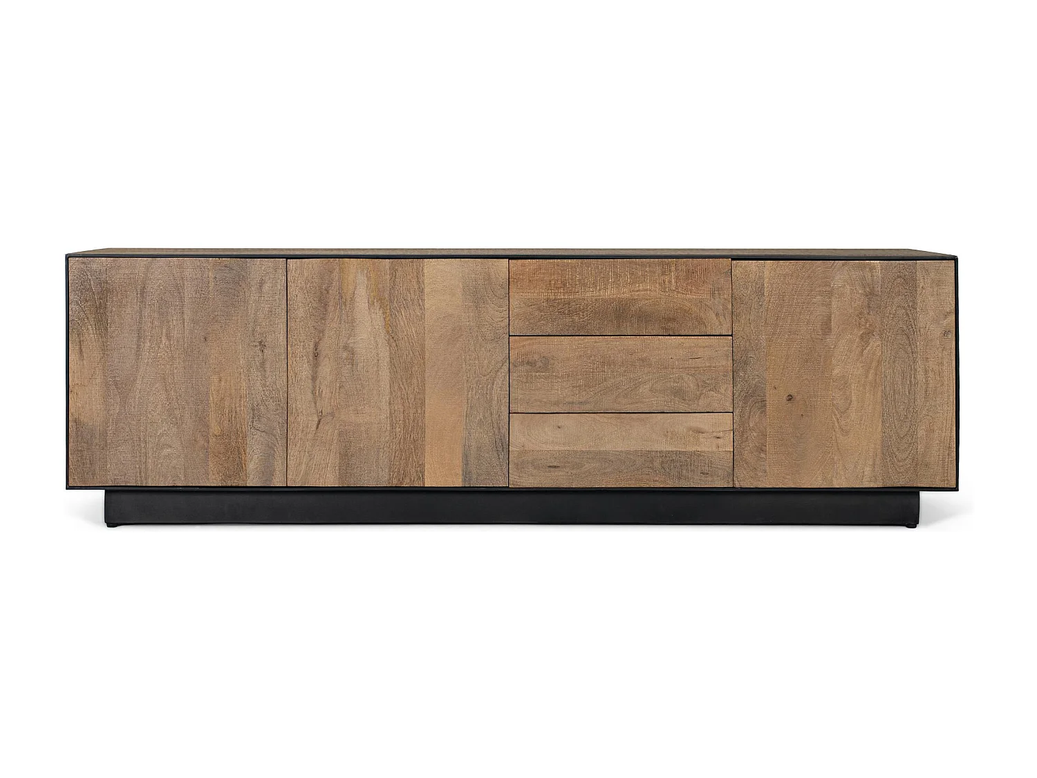 Meuble TV en bois de manguier naturel 180 cm