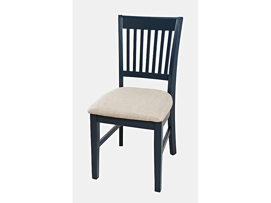 Stuhl dunkelblau creme Avola AV775-370 46x94x53,5 cm