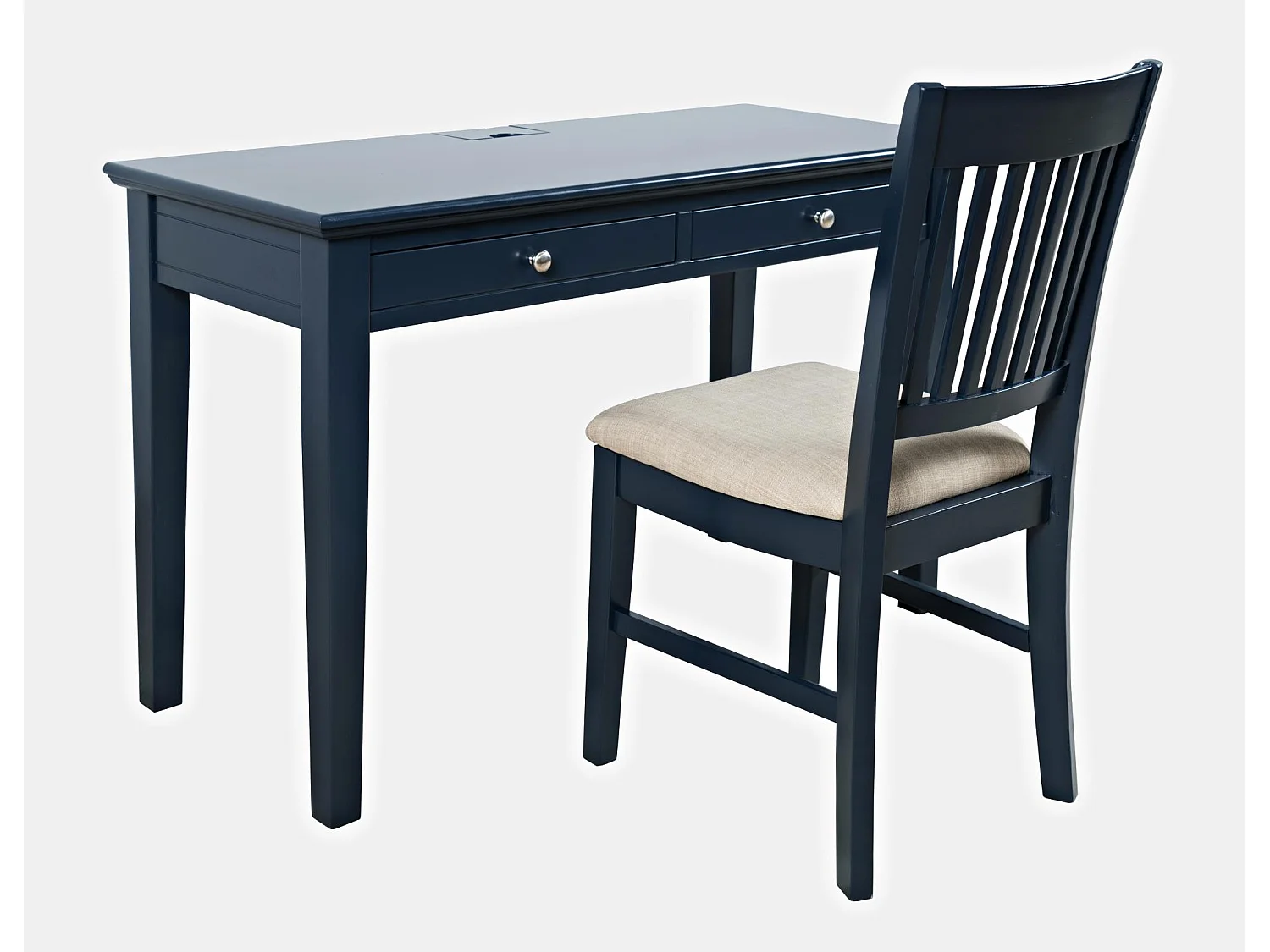 Stuhl dunkelblau creme Avola AV775-370 46x94x53,5 cm