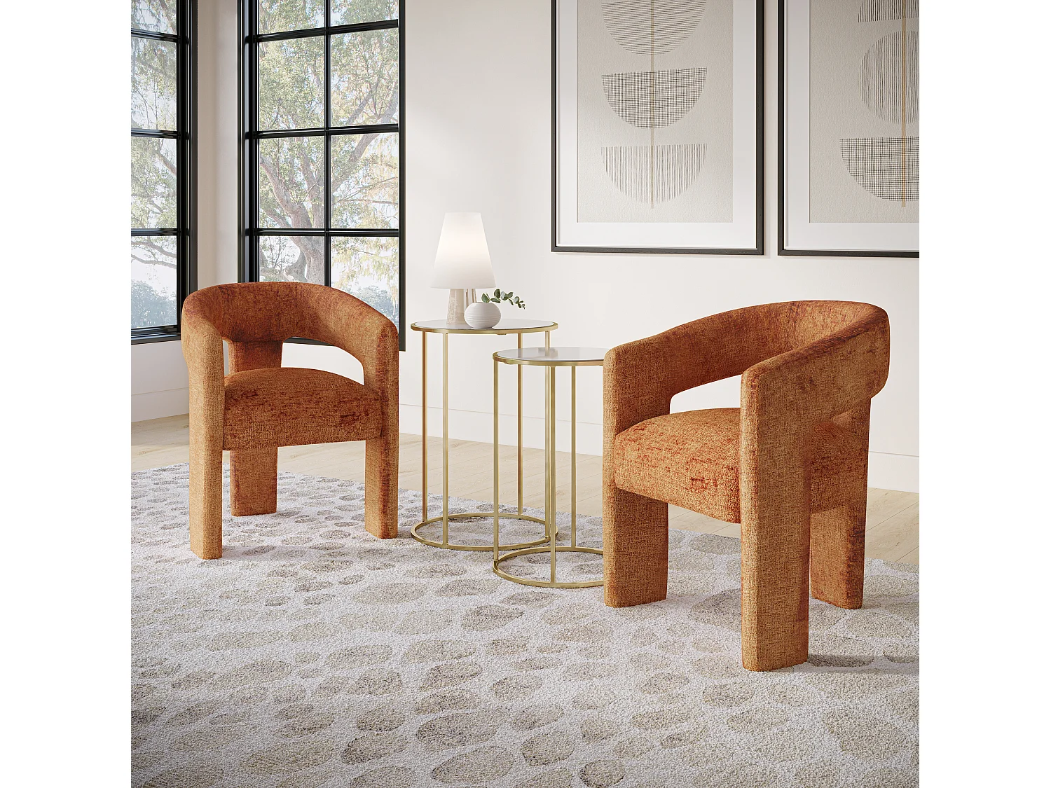 Chaise 62x75x58 cm Cannelle Leith LET71C