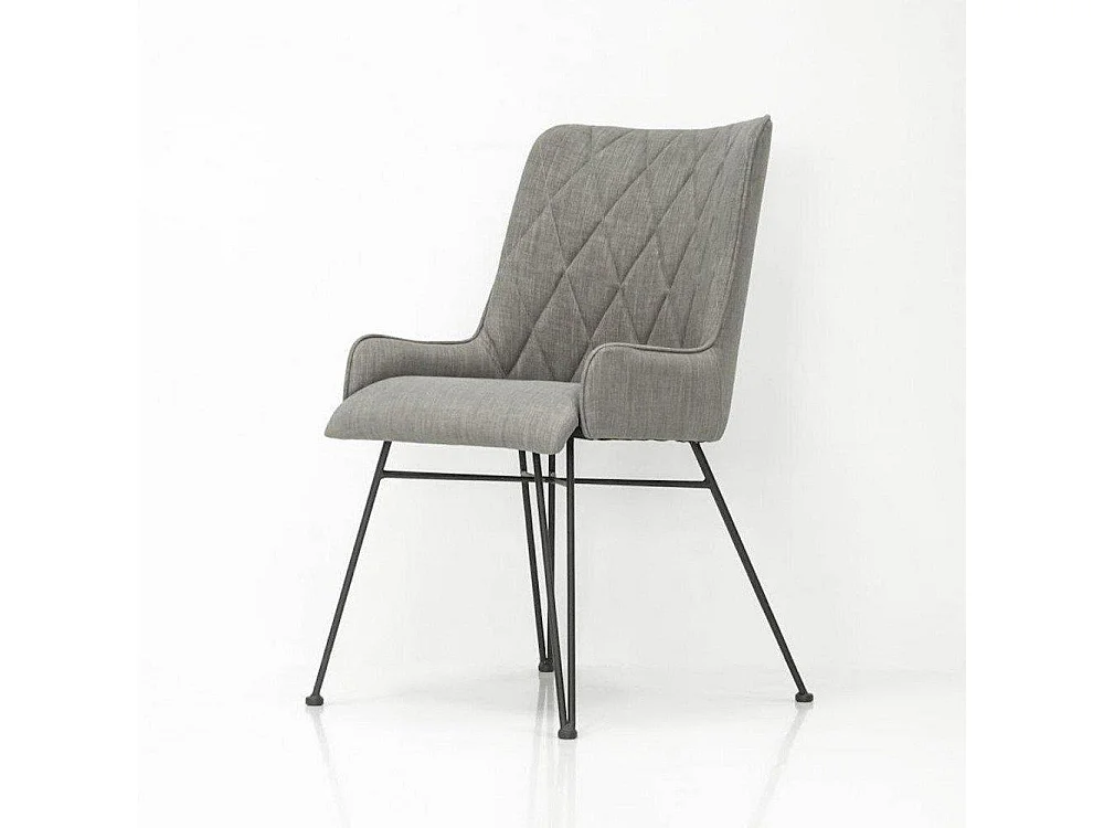 Chaise 57x92x63 cm gris adesso adesd03b