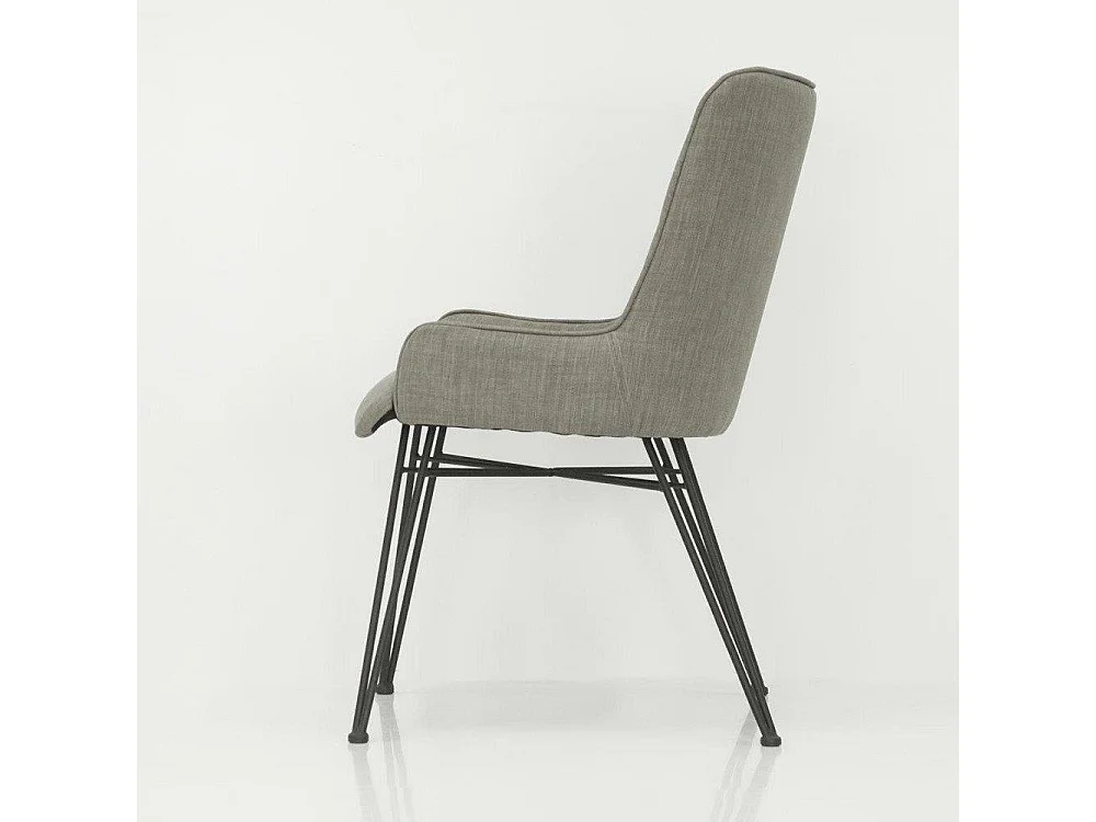 Chaise 57x92x63 cm gris adesso adesd03b