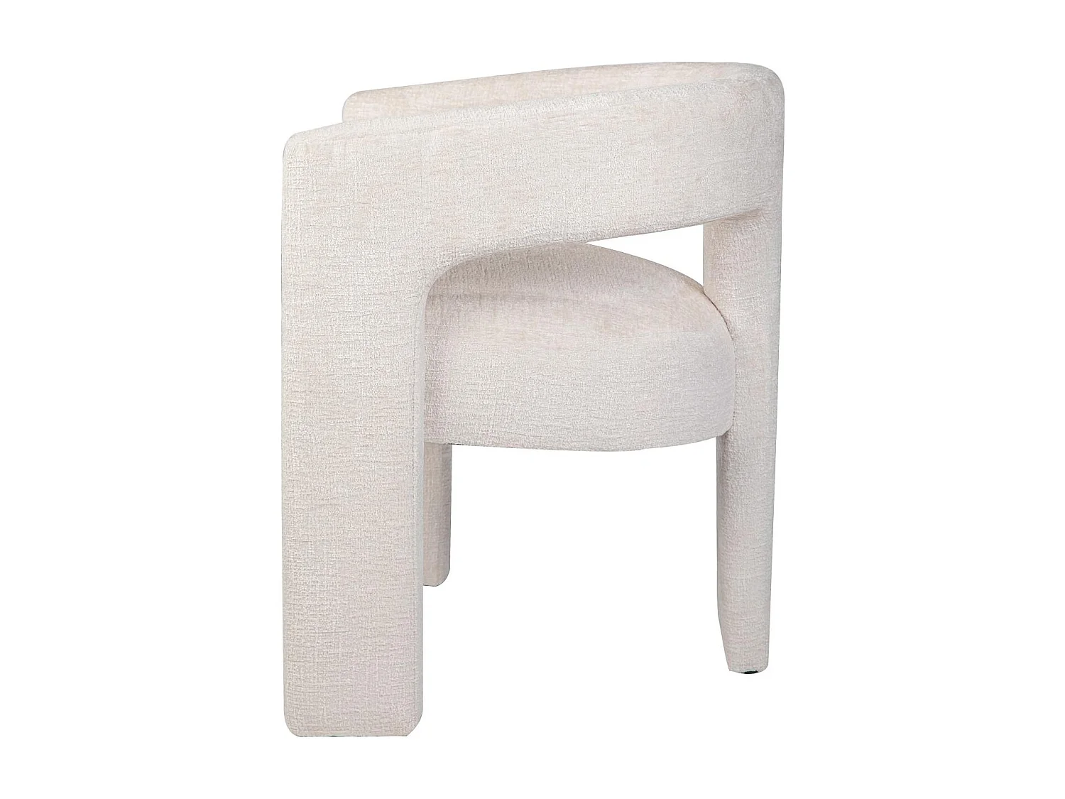 Chaise 62x75x58 cm beige Leith LET71N