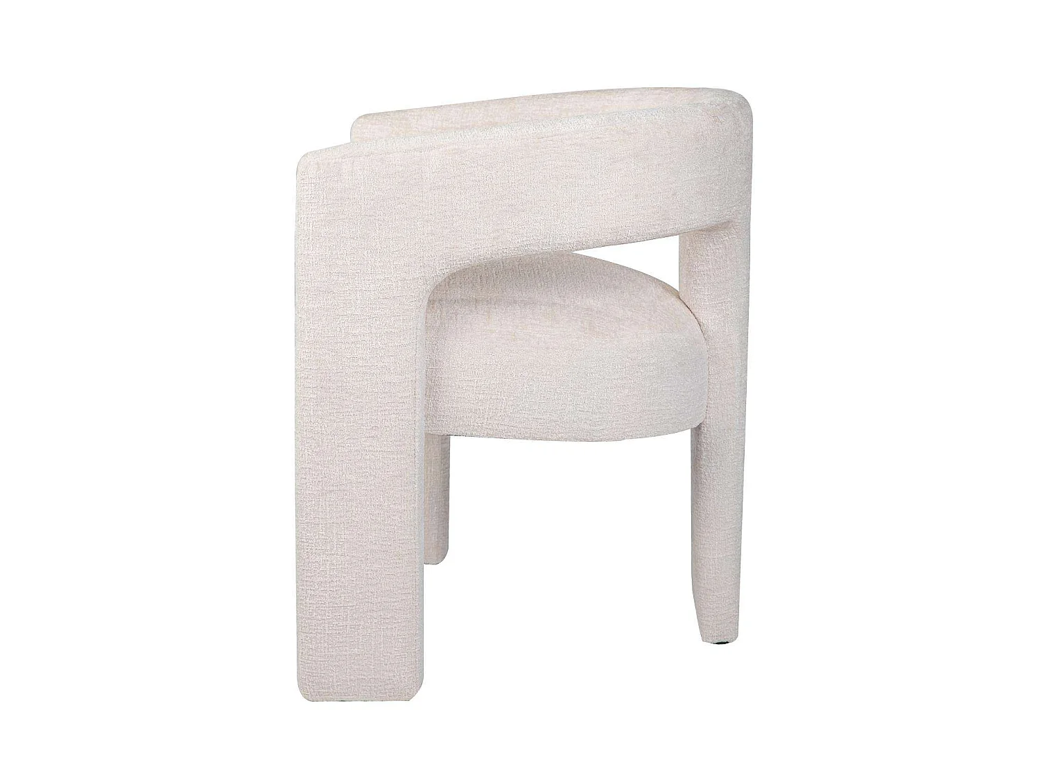 Chaise 62x75x58 cm beige Leith LET71N