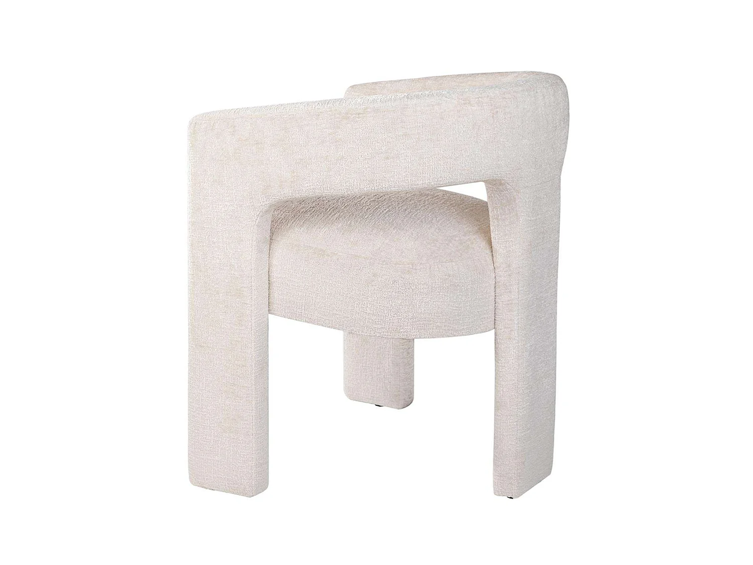 Chaise 62x75x58 cm beige Leith LET71N