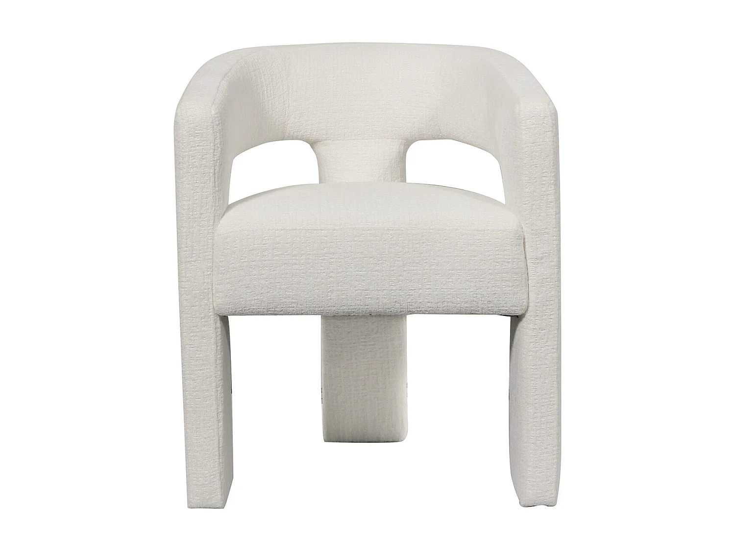 Chaise 62x75x58 cm blanche Leith LET71W