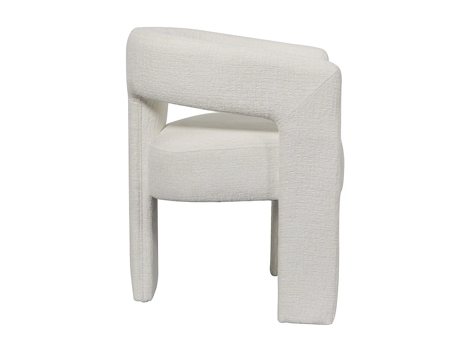 Chaise 62x75x58 cm blanche Leith LET71W