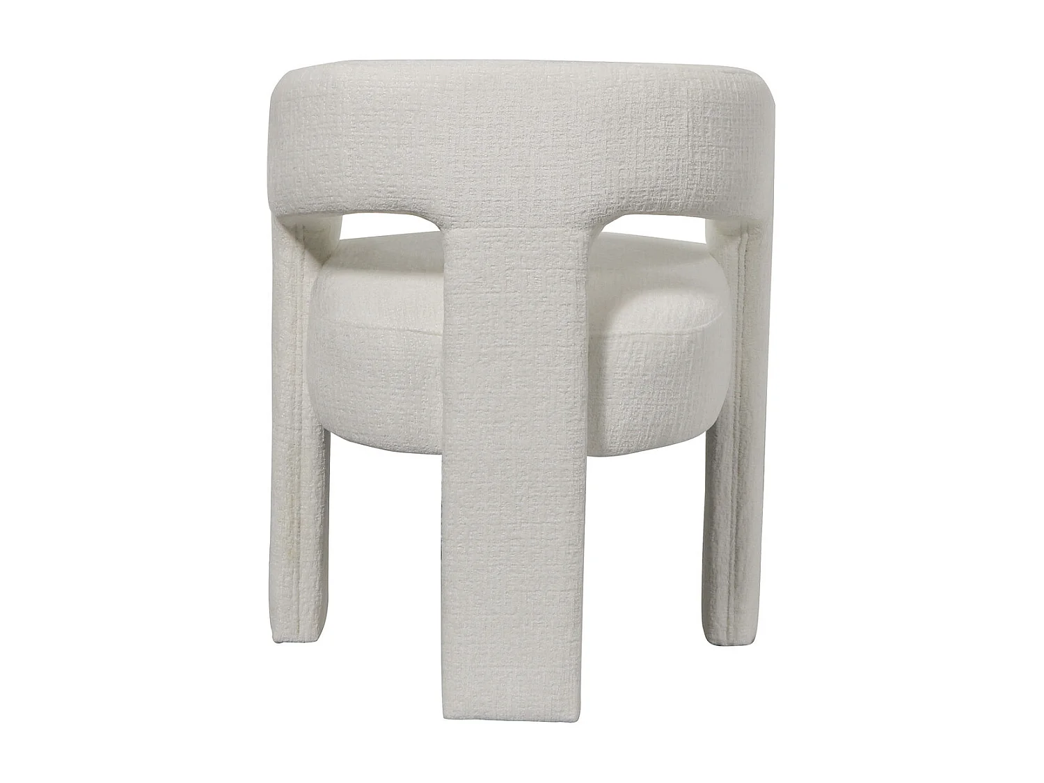 Chaise 62x75x58 cm blanche Leith LET71W