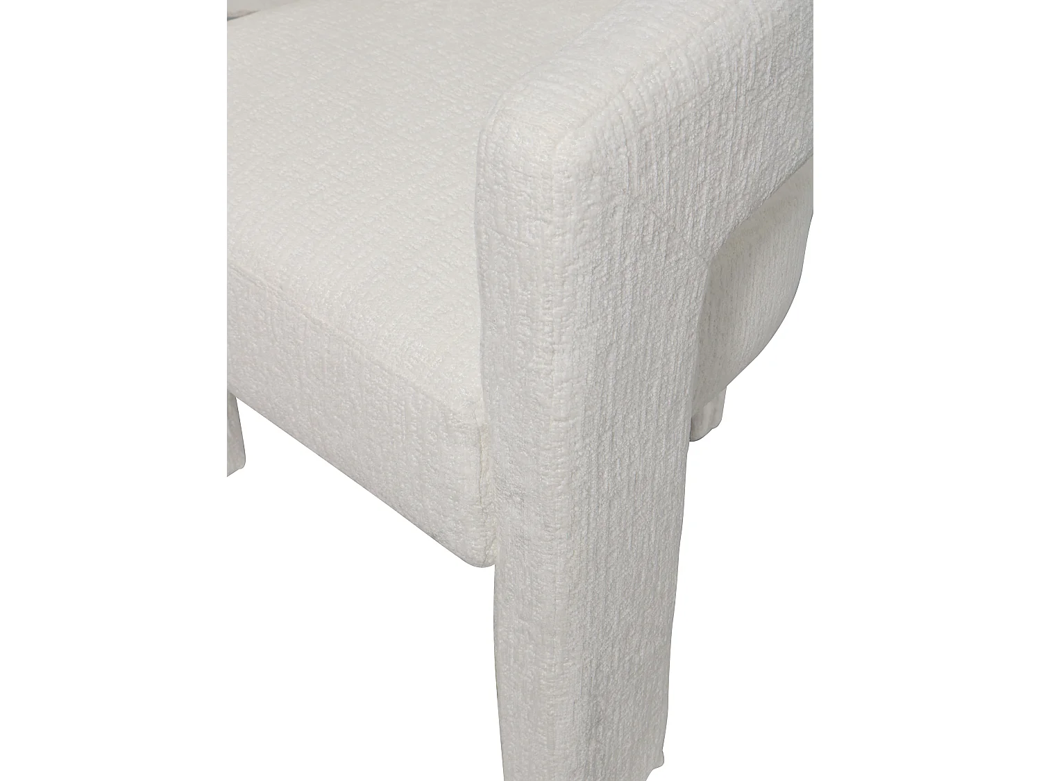 Chaise 62x75x58 cm blanche Leith LET71W