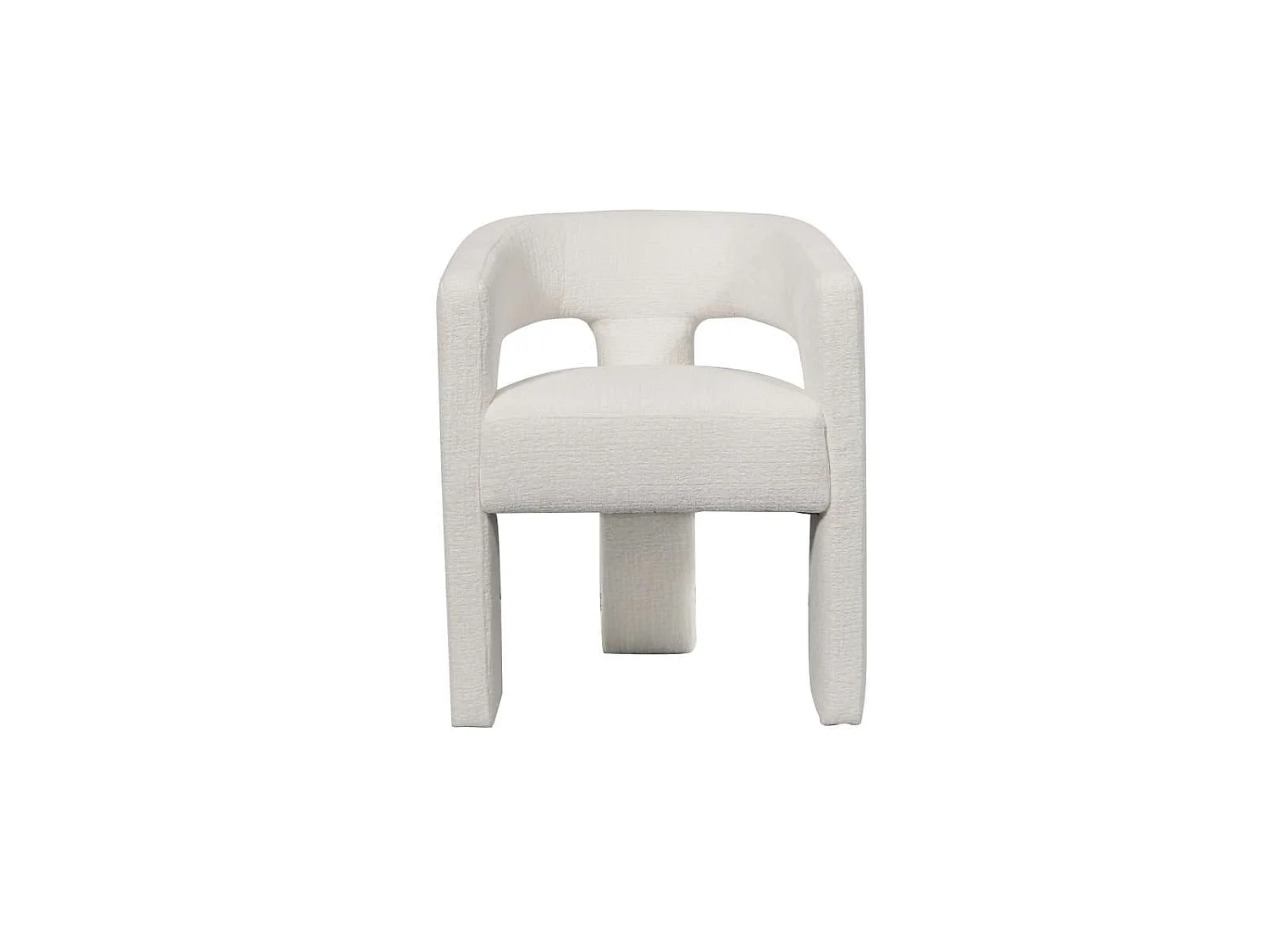 Chaise 62x75x58 cm blanche Leith LET71W