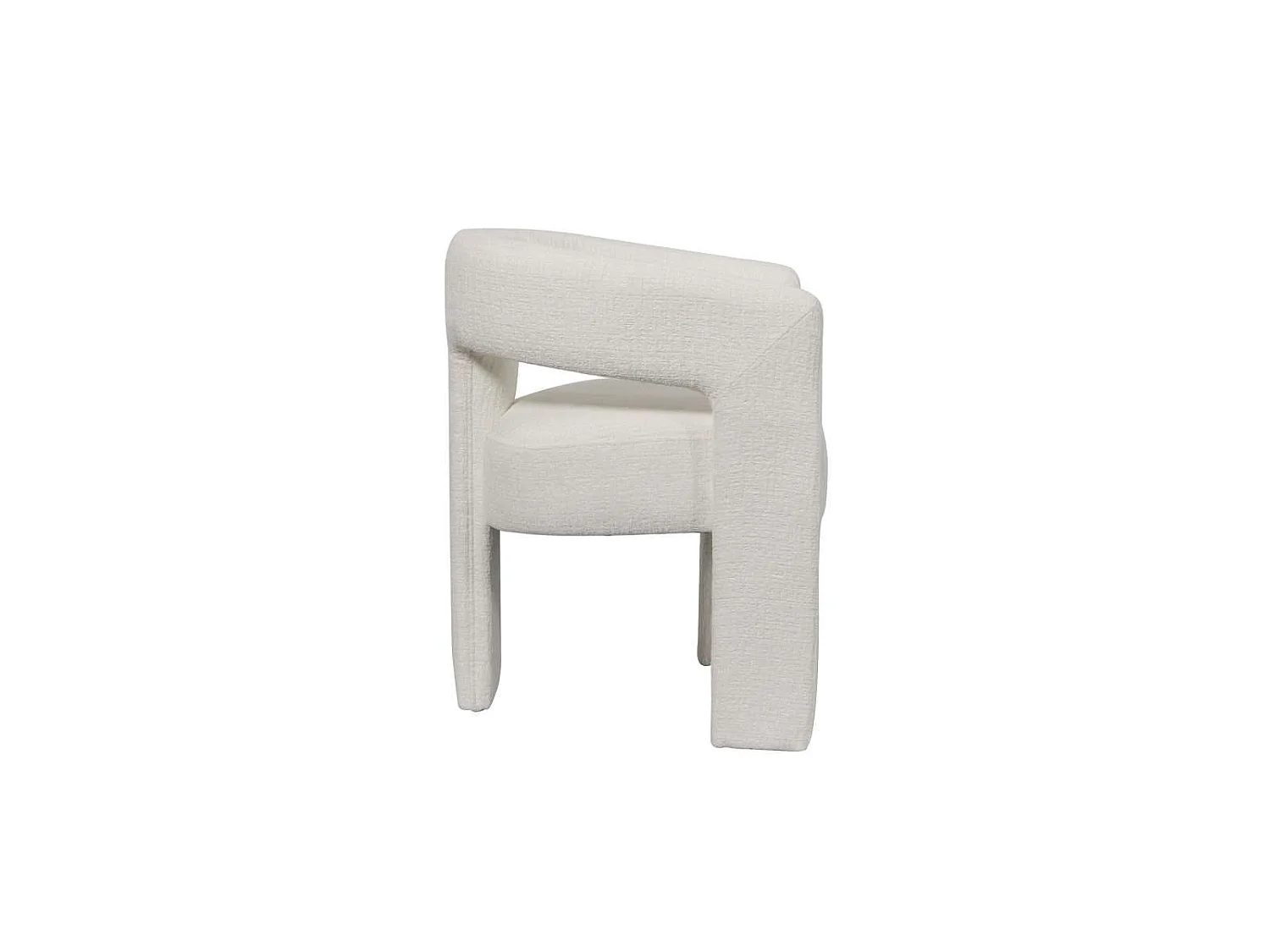 Chaise 62x75x58 cm blanche Leith LET71W