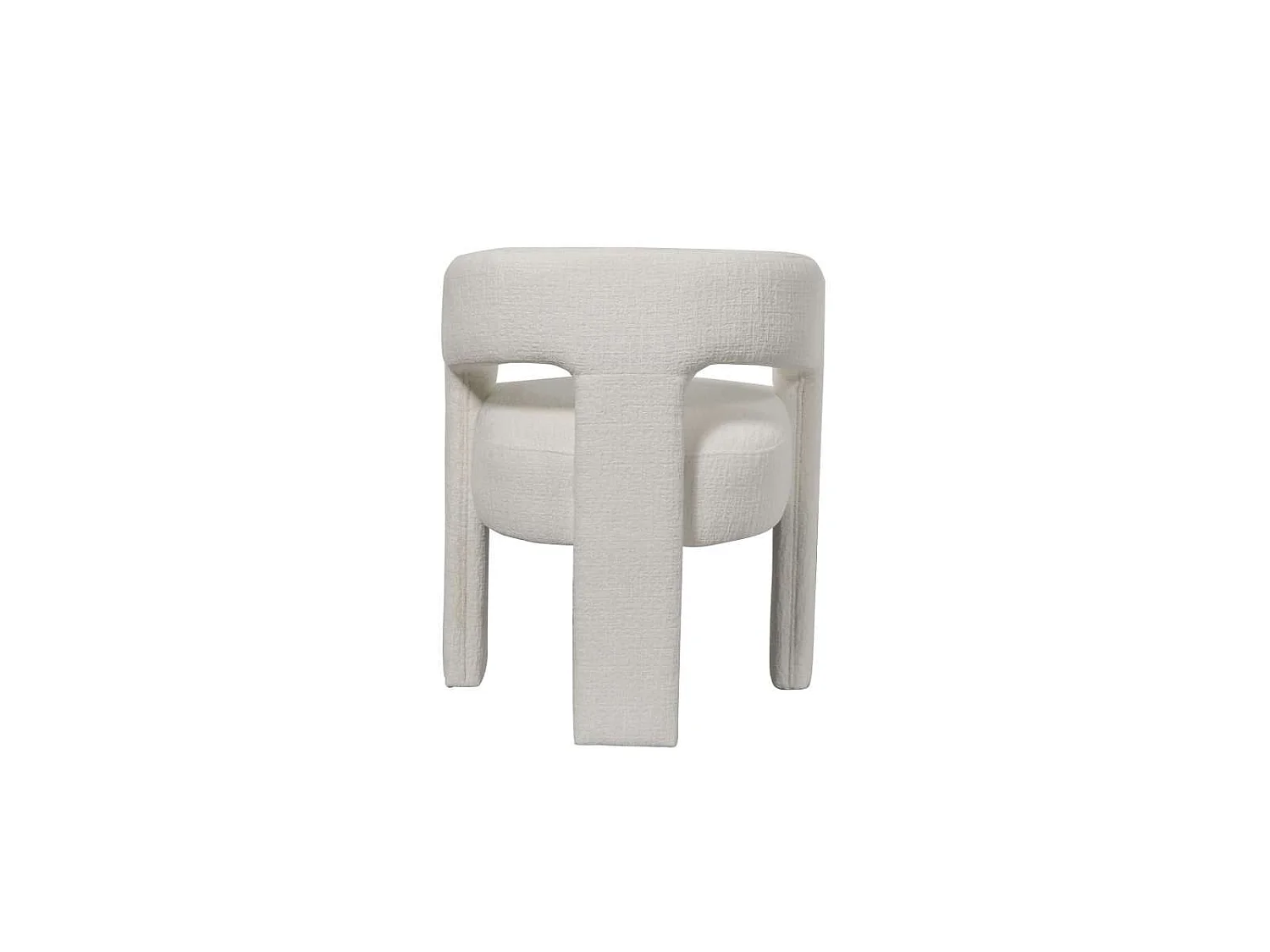 Chaise 62x75x58 cm blanche Leith LET71W