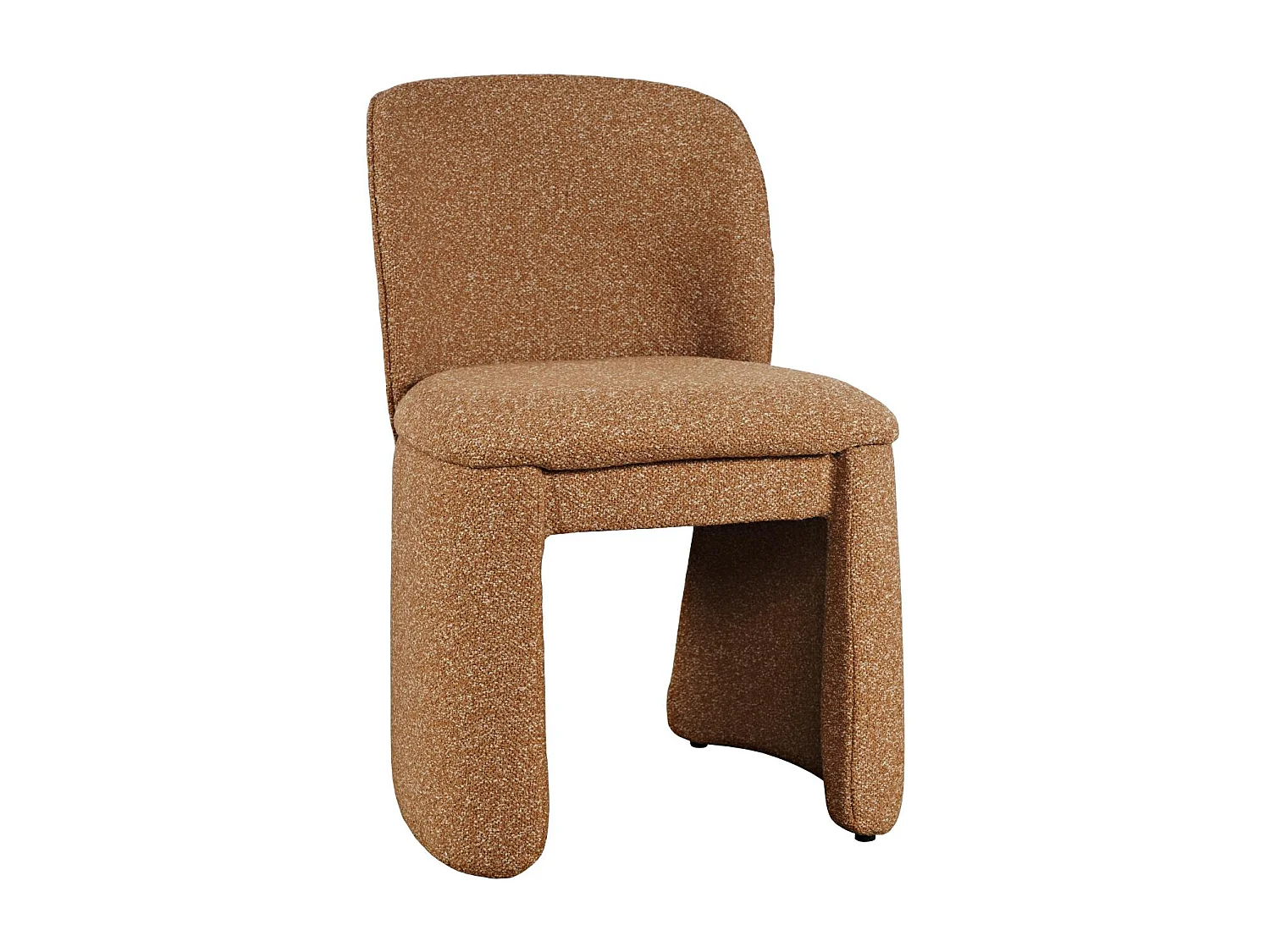 Fauteuil rembourré 54x83x60,5 cm orange gris Leith LET78B