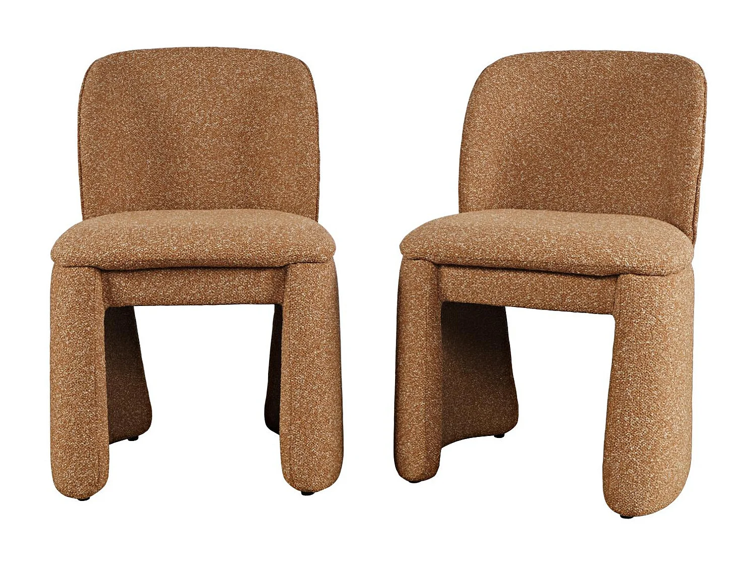 Fauteuil rembourré 54x83x60,5 cm orange gris Leith LET78B