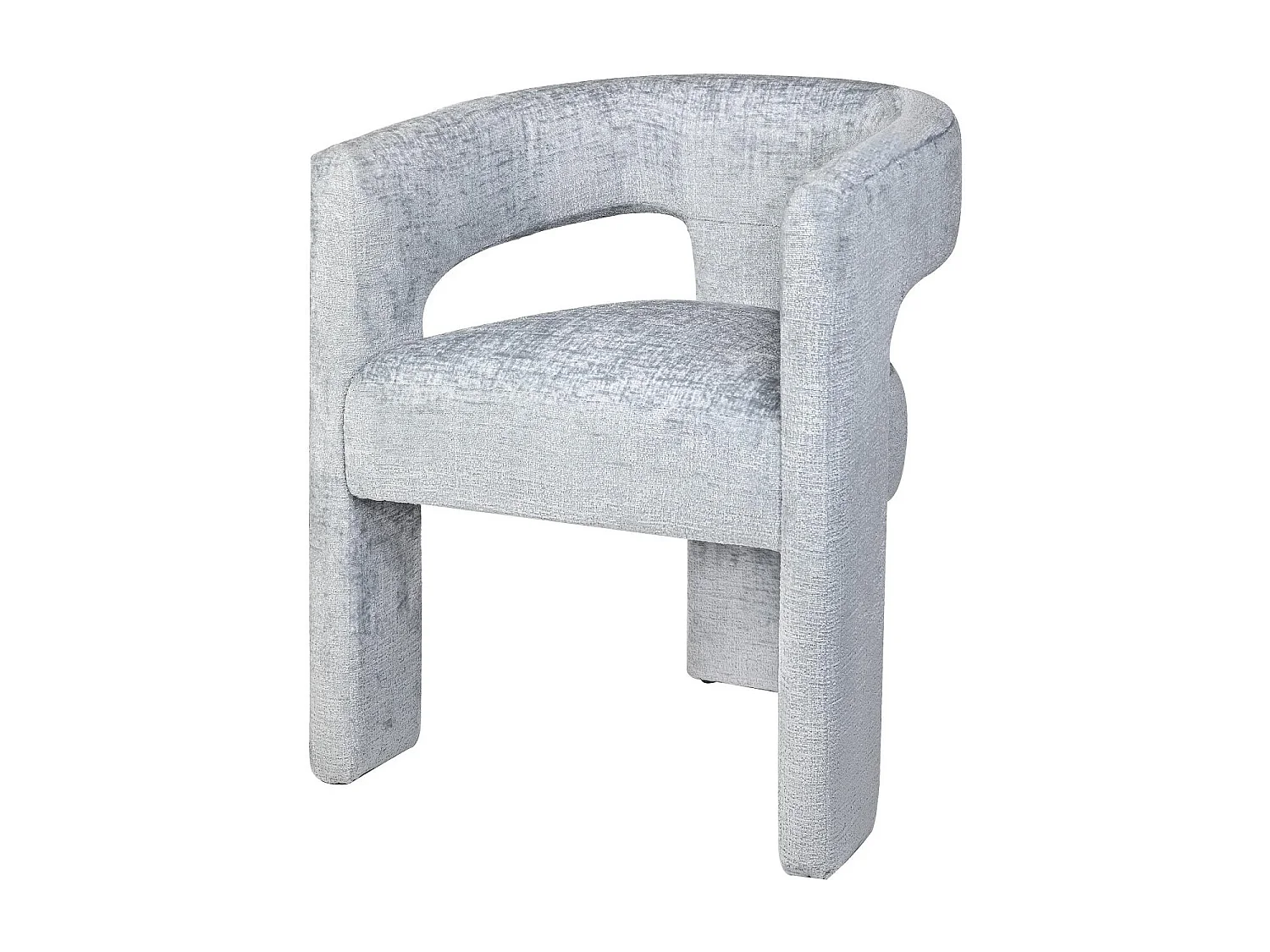 Chaise 62x75x58 cm bleu clair Leith LET71B