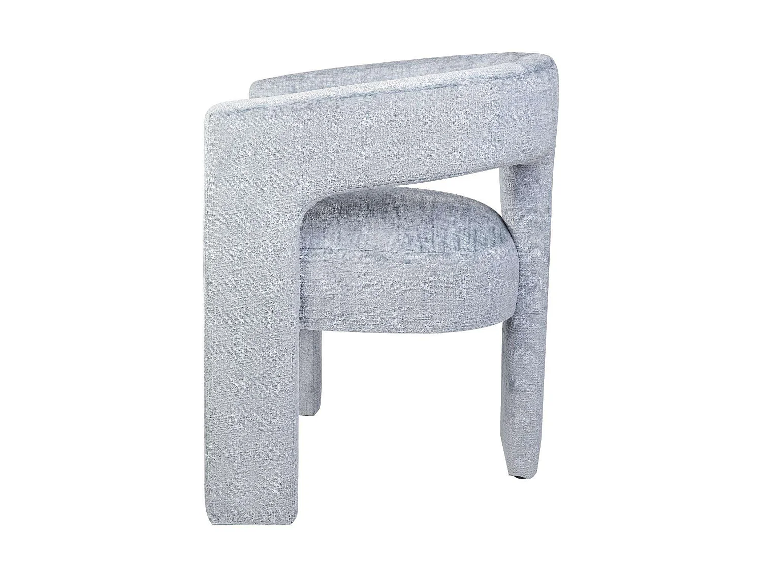 Chaise 62x75x58 cm bleu clair Leith LET71B