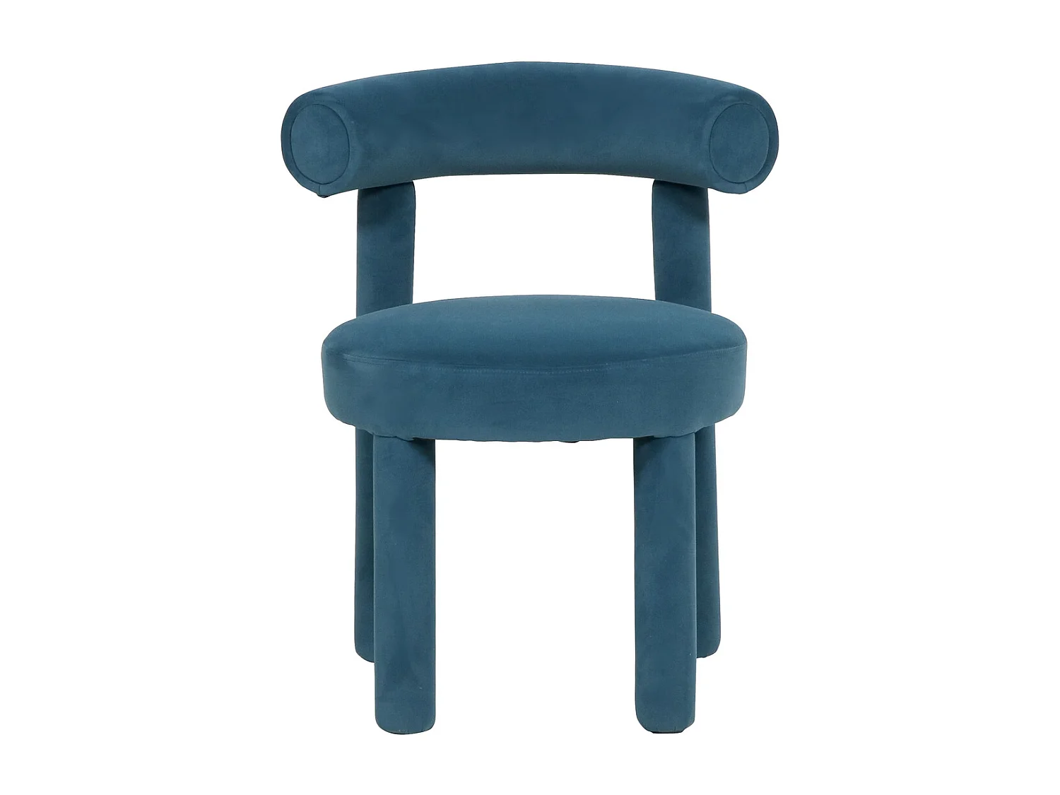 Chaise 62x80x58 cm bleue Leith LET77B