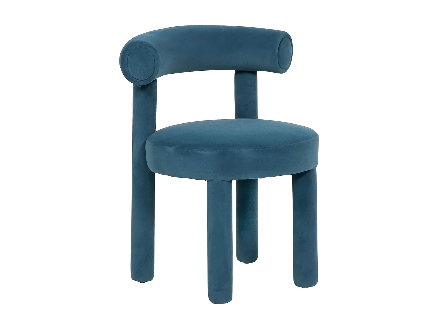 Chaise 62x80x58 cm bleue Leith LET77B