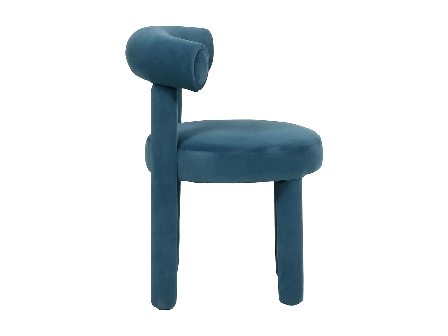 Chaise 62x80x58 cm bleue Leith LET77B