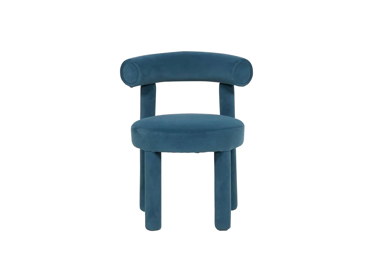 Chaise 62x80x58 cm bleue Leith LET77B