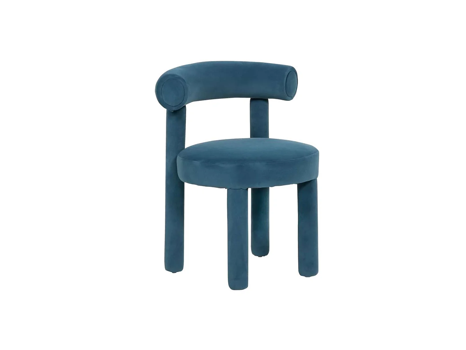 Chaise 62x80x58 cm bleue Leith LET77B