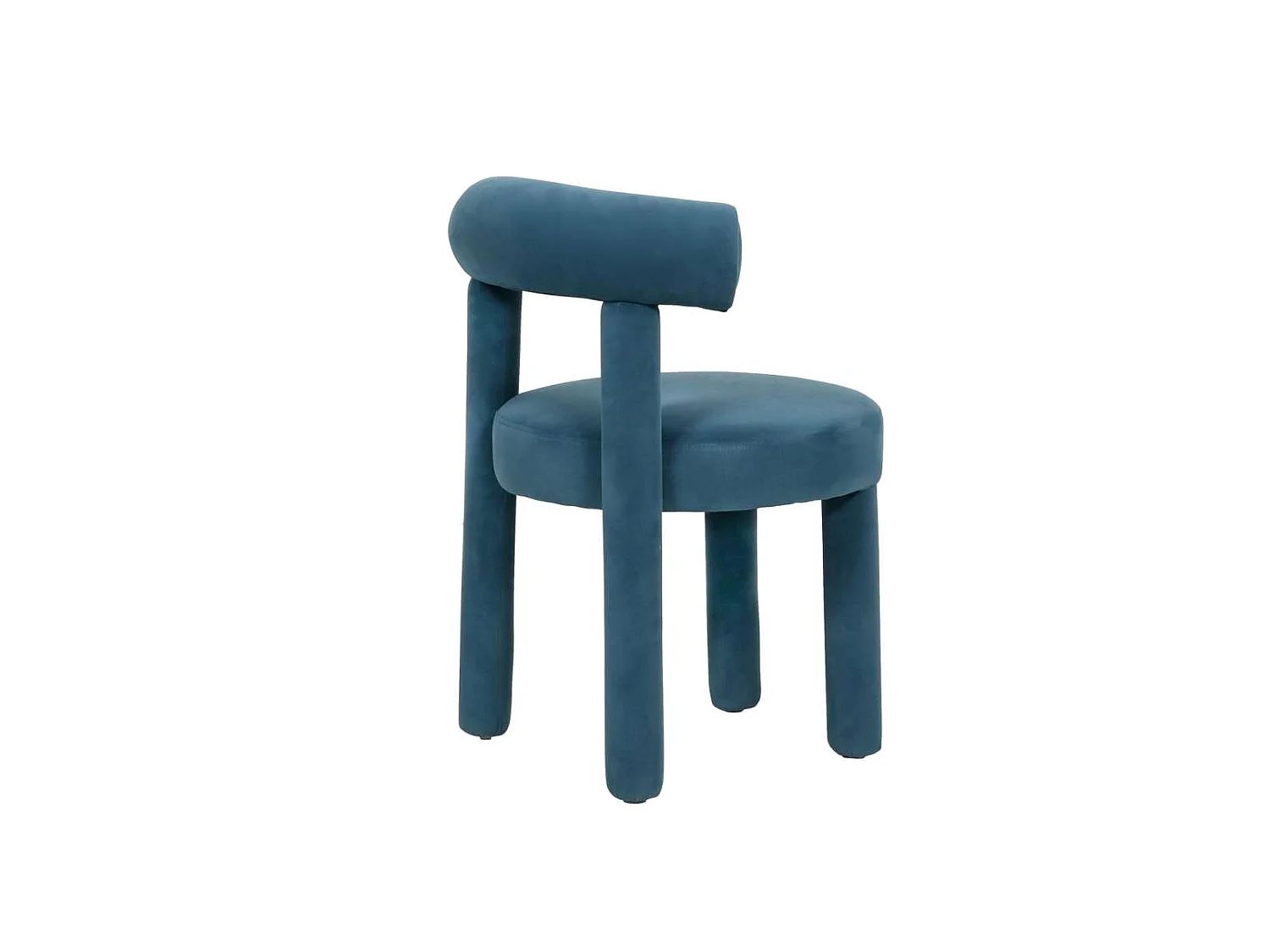 Chaise 62x80x58 cm bleue Leith LET77B