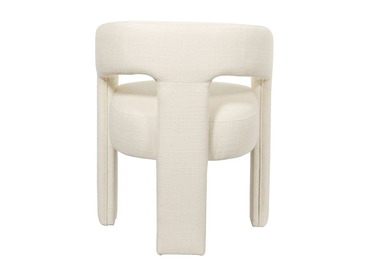 Chaise 62x75x58 cm blanche Leith LET71PW