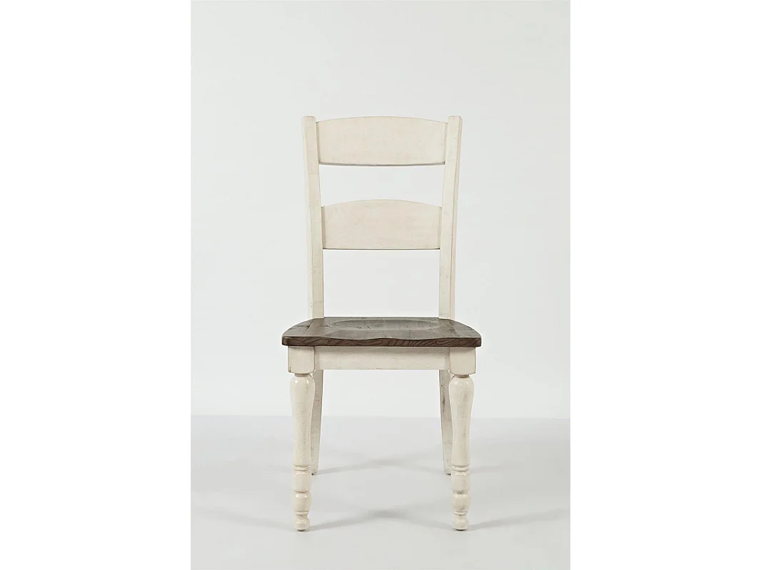 Chaise 48x101,5x59 cm blanc marron Avola AV1706-401KD