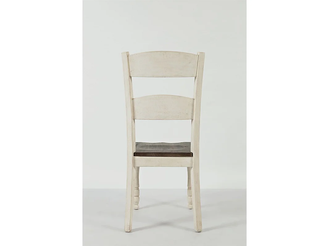 Chaise 48x101,5x59 cm blanc marron Avola AV1706-401KD