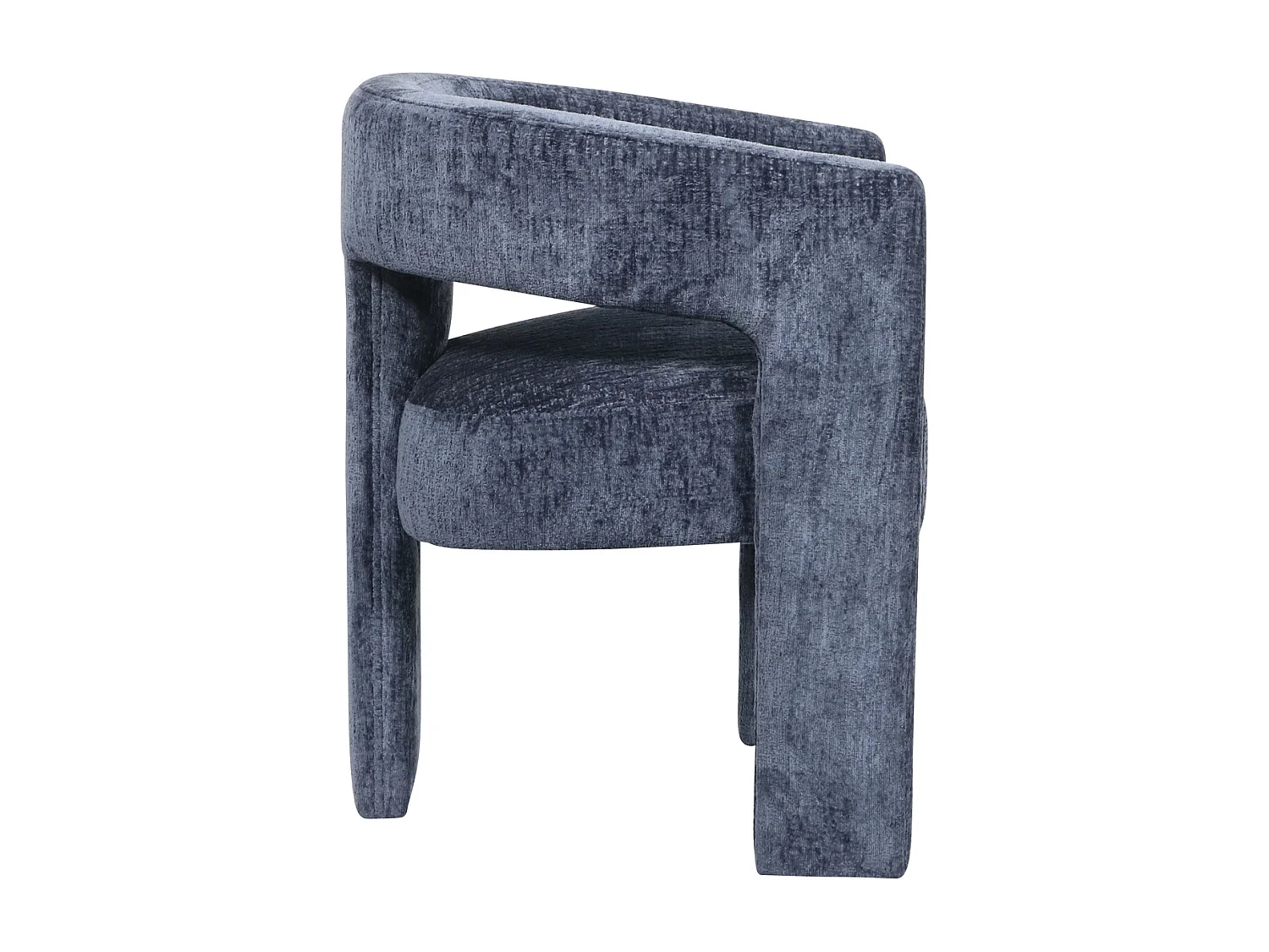 Chaise 62x75x58 cm bleue Leith LET71NB