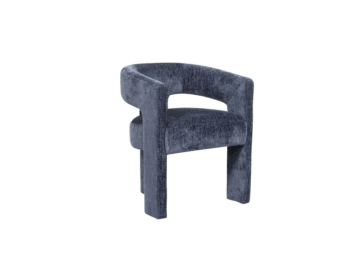 Chaise 62x75x58 cm bleue Leith LET71NB