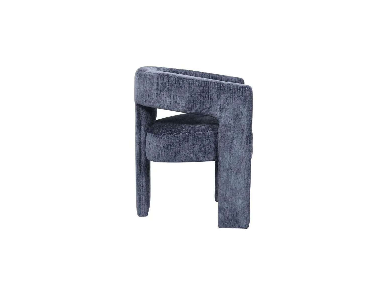 Chaise 62x75x58 cm bleue Leith LET71NB