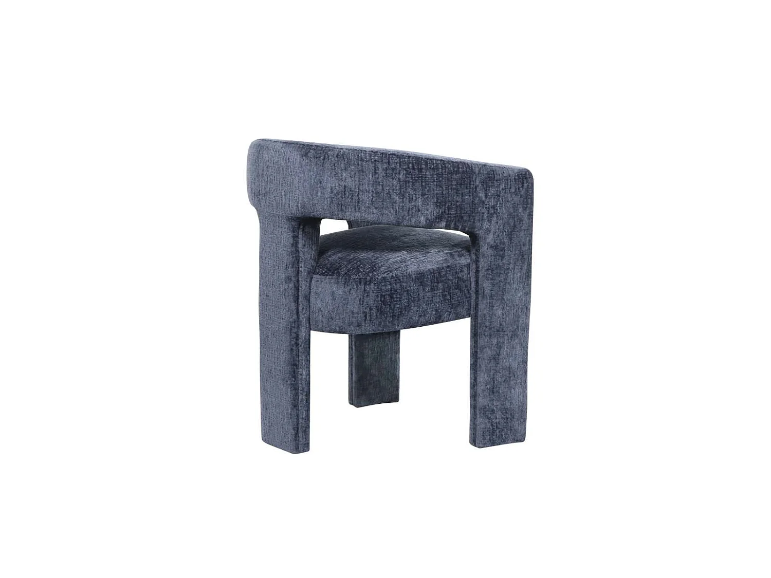 Chaise 62x75x58 cm bleue Leith LET71NB