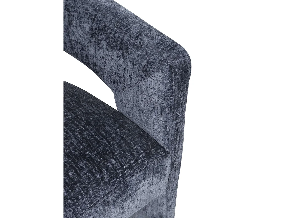 Chaise 62x75x58 cm bleue Leith LET71NB