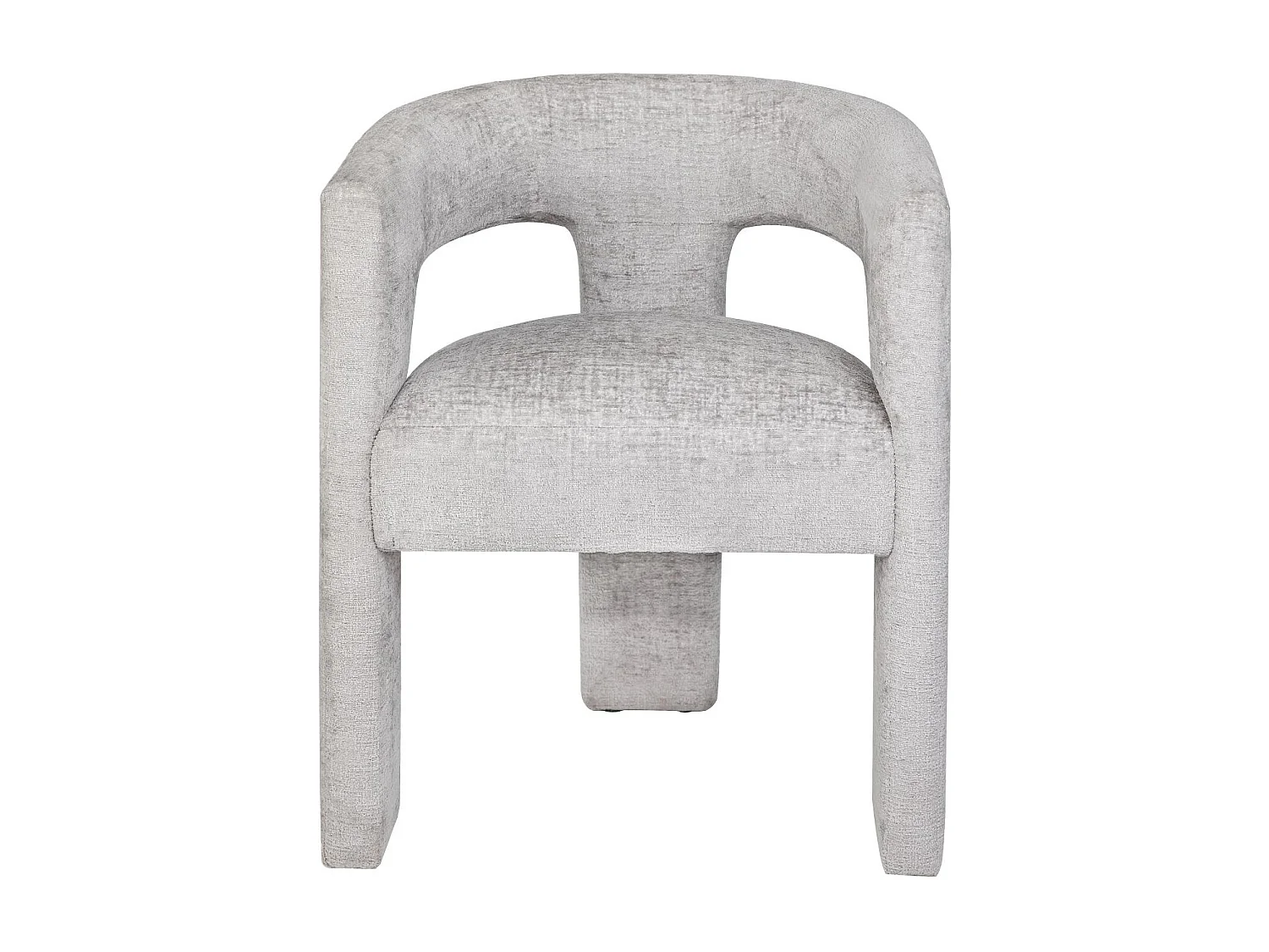 Cadeira estofada 62x75x58 cm cinza prateado Leith LET71G