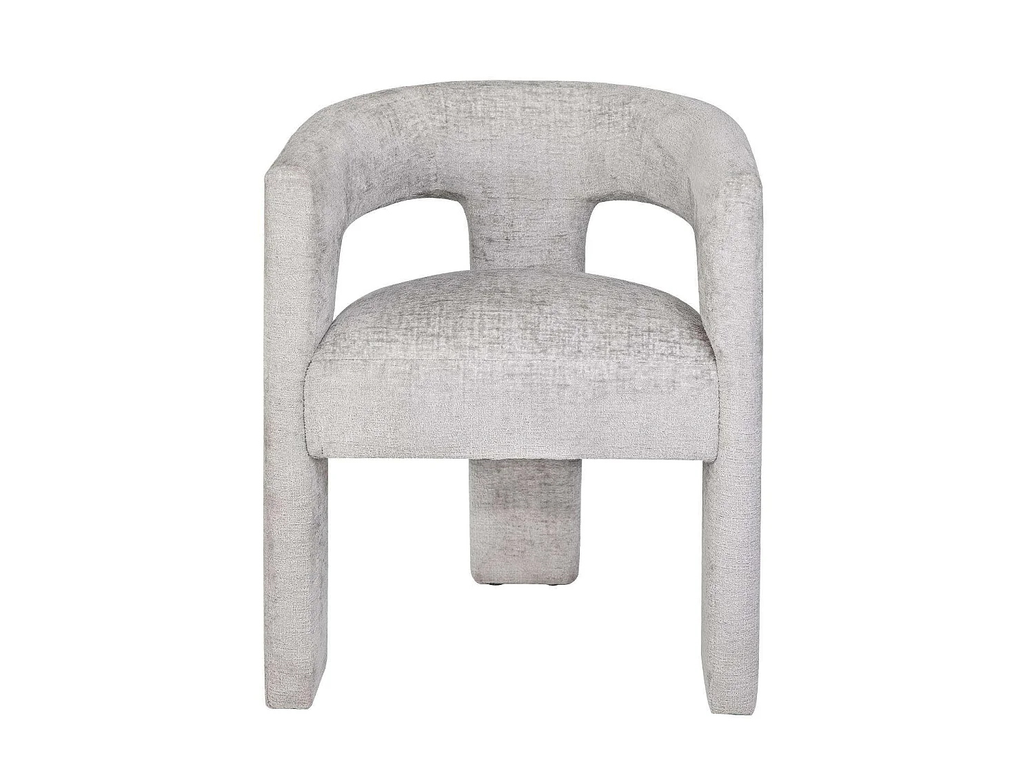 Tapicerowane krzesło 62x75x58 cm srebrnoszare Leith LET71G