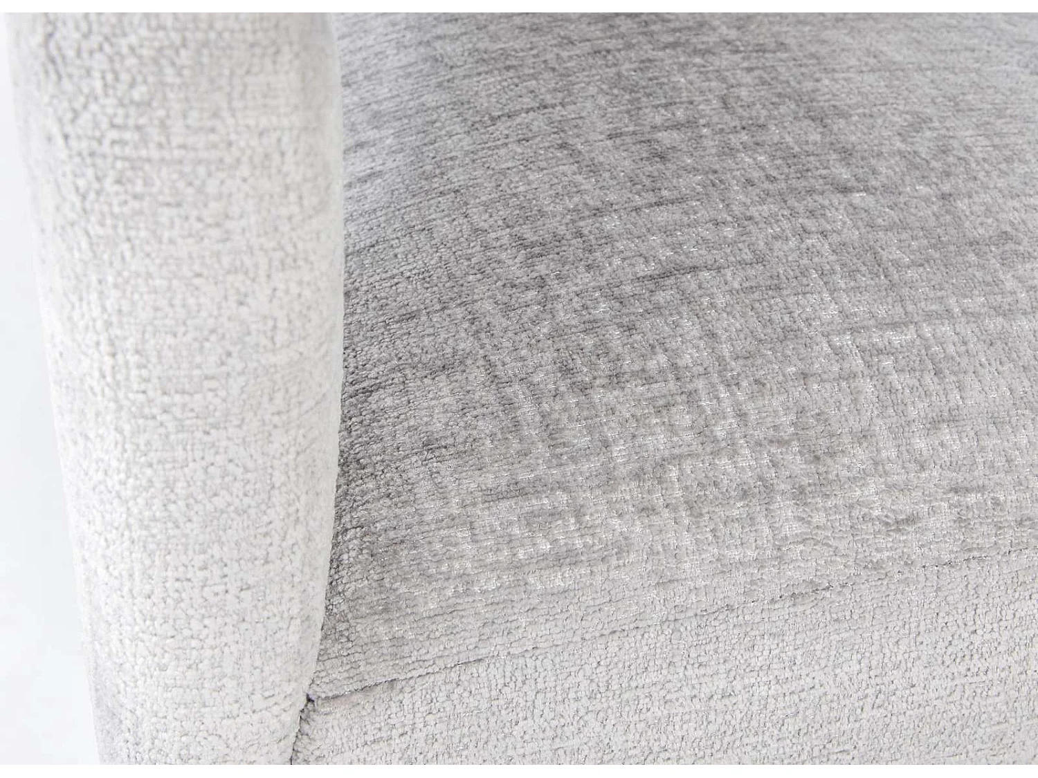 Tapicerowane krzesło 62x75x58 cm srebrnoszare Leith LET71G