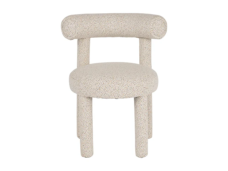 Chaise 62x80x58 cm Crème Clair Leith LET77M