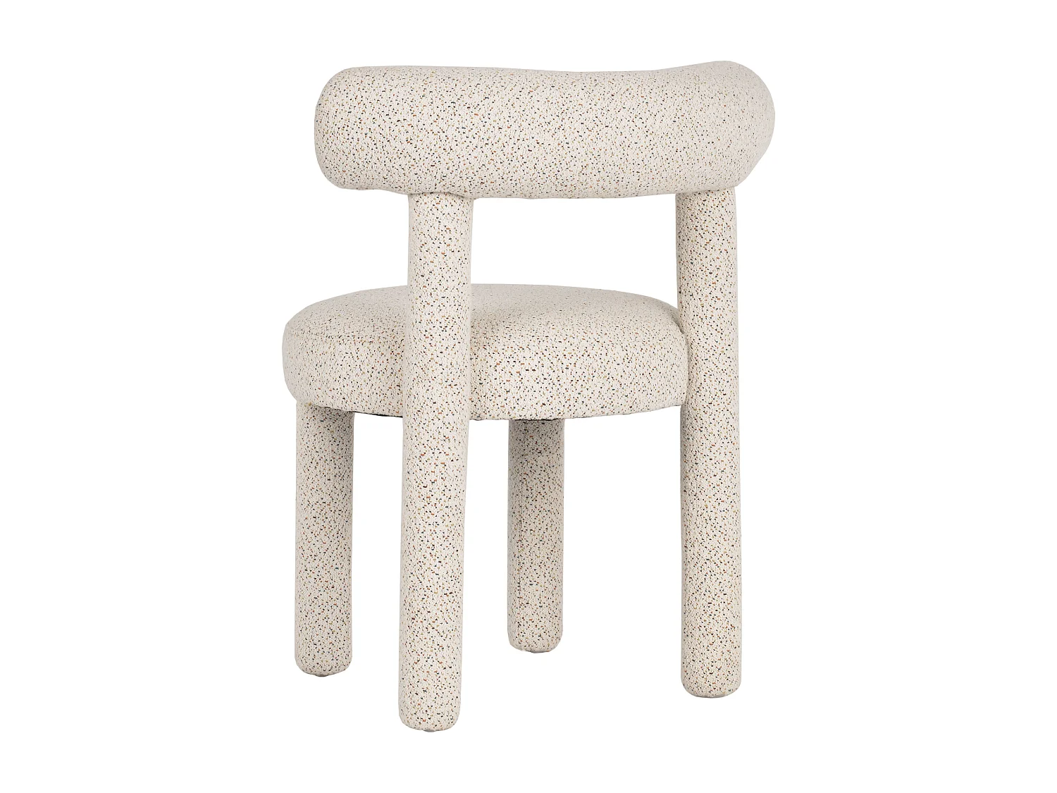 Chaise 62x80x58 cm Crème Clair Leith LET77M