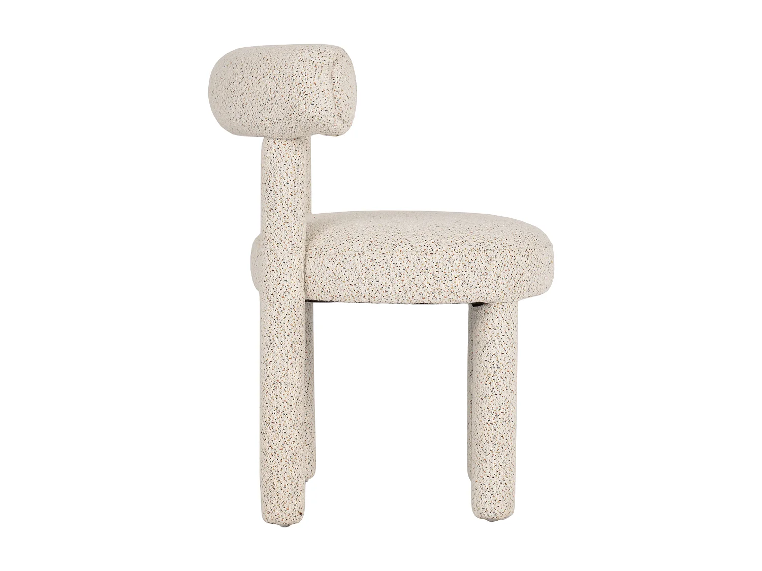 Chaise 62x80x58 cm Crème Clair Leith LET77M