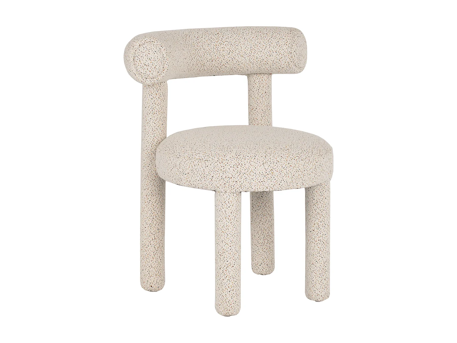 Chaise 62x80x58 cm Crème Clair Leith LET77M