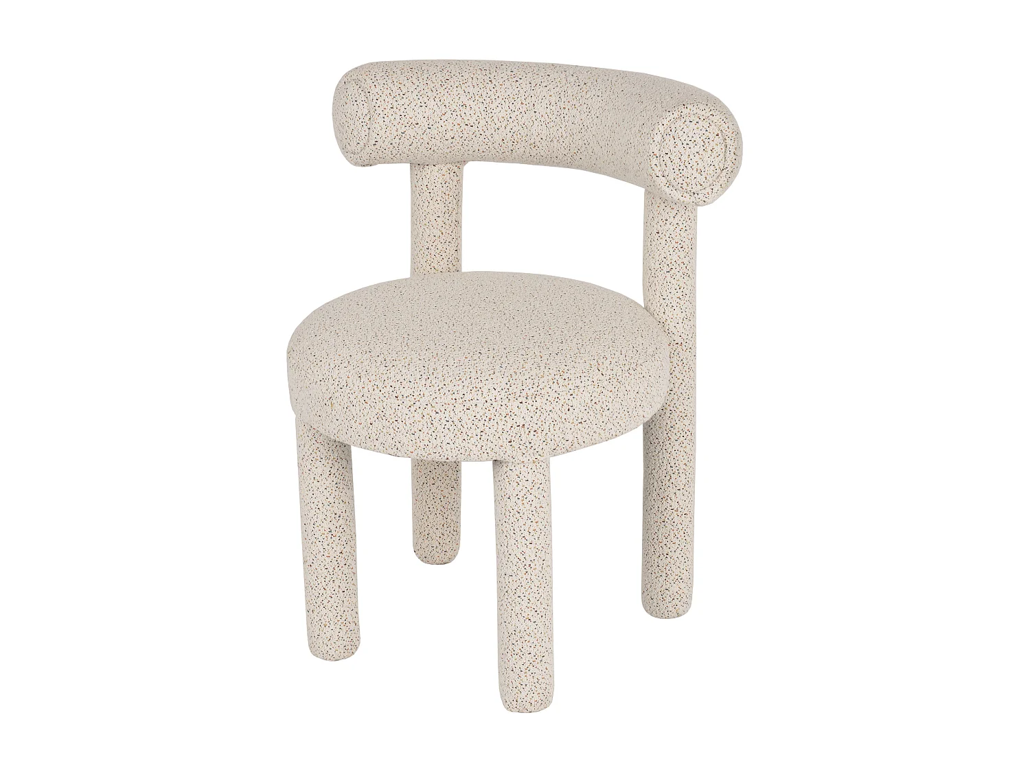 Chaise 62x80x58 cm Crème Clair Leith LET77M