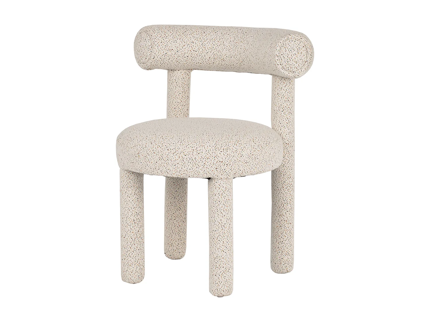 Chaise 62x80x58 cm Crème Clair Leith LET77M